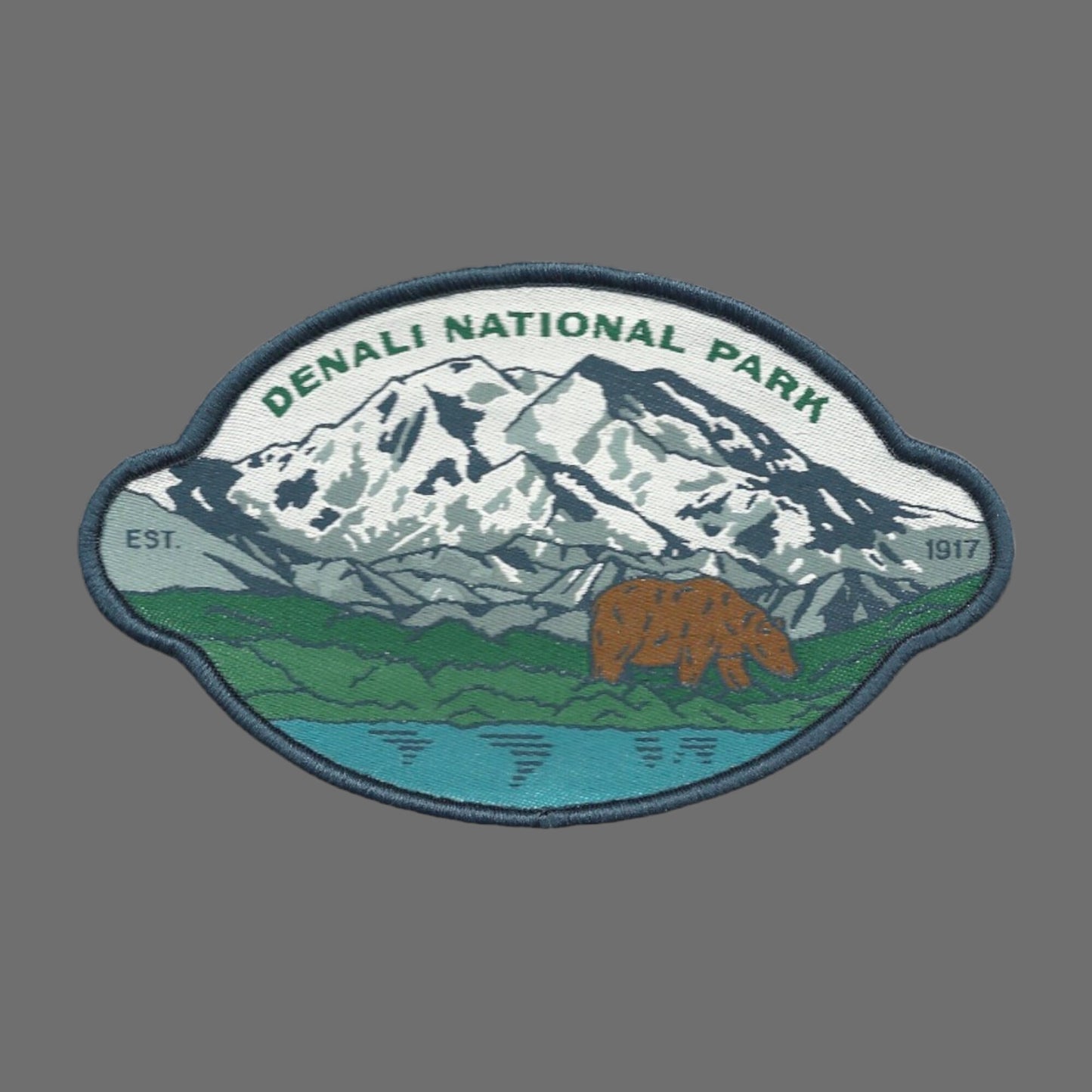 Alaska Patch – Denali National Park - Travel Patch – Souvenir Patch 4.3" Iron On Sew On Embellishment Applique