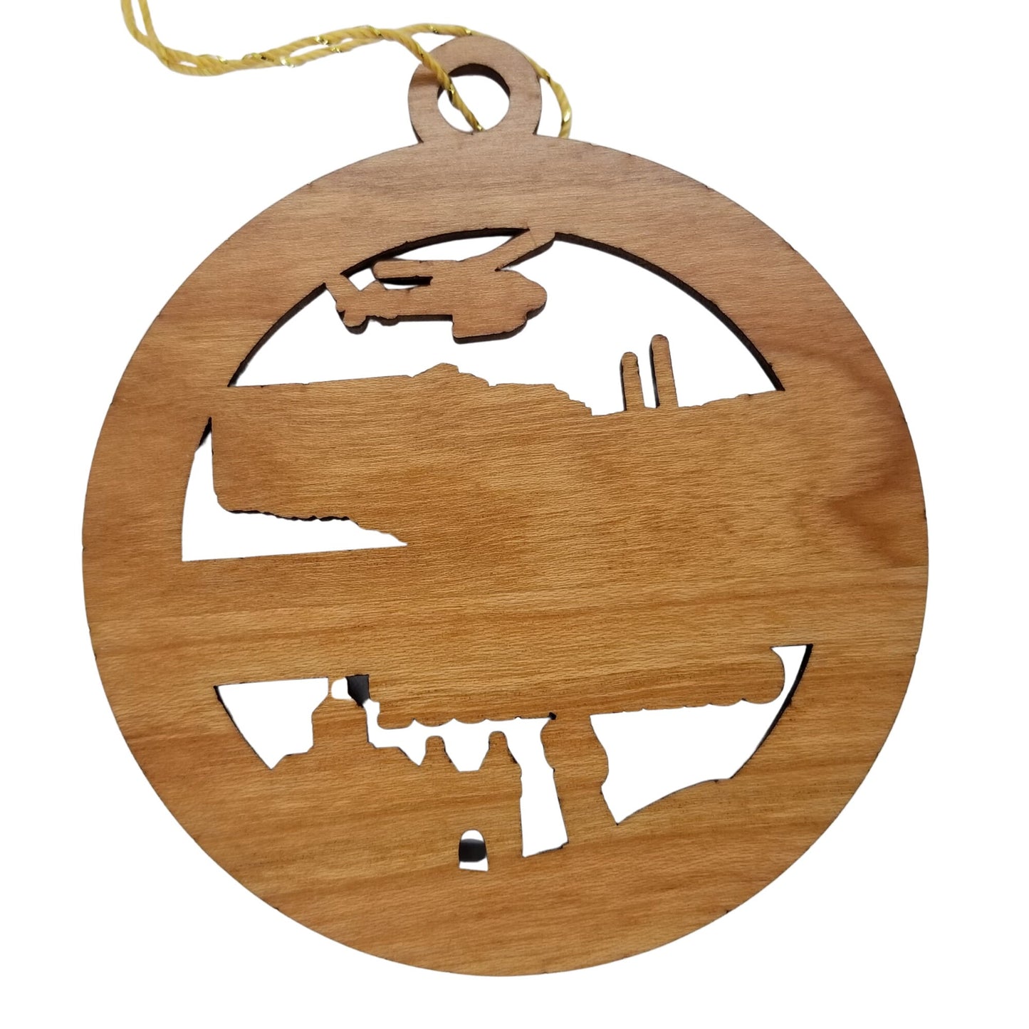 Wholesale Connecticut Wood Ornament -  CT Souvenir - Handmade