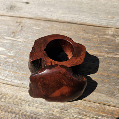 Wood Ring Box Redwood Rustic Handmade California #680 Storage Live Edge Gift