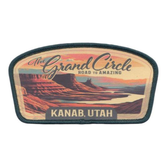 Utah Patch – Kanab Utah Grand Circle Travel Souvenir Patch 3.5" Iron On Sew On Embellishment