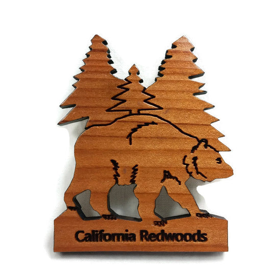 Wholesale Bear Tree Wood Magnet Souvenir Custom Namedrop #M4002W