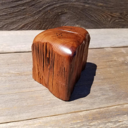 Wood Salt and Pepper Shakers Redwood Rustic Handmade #481 Cabin Lodge Man Cave Decoration California Gift