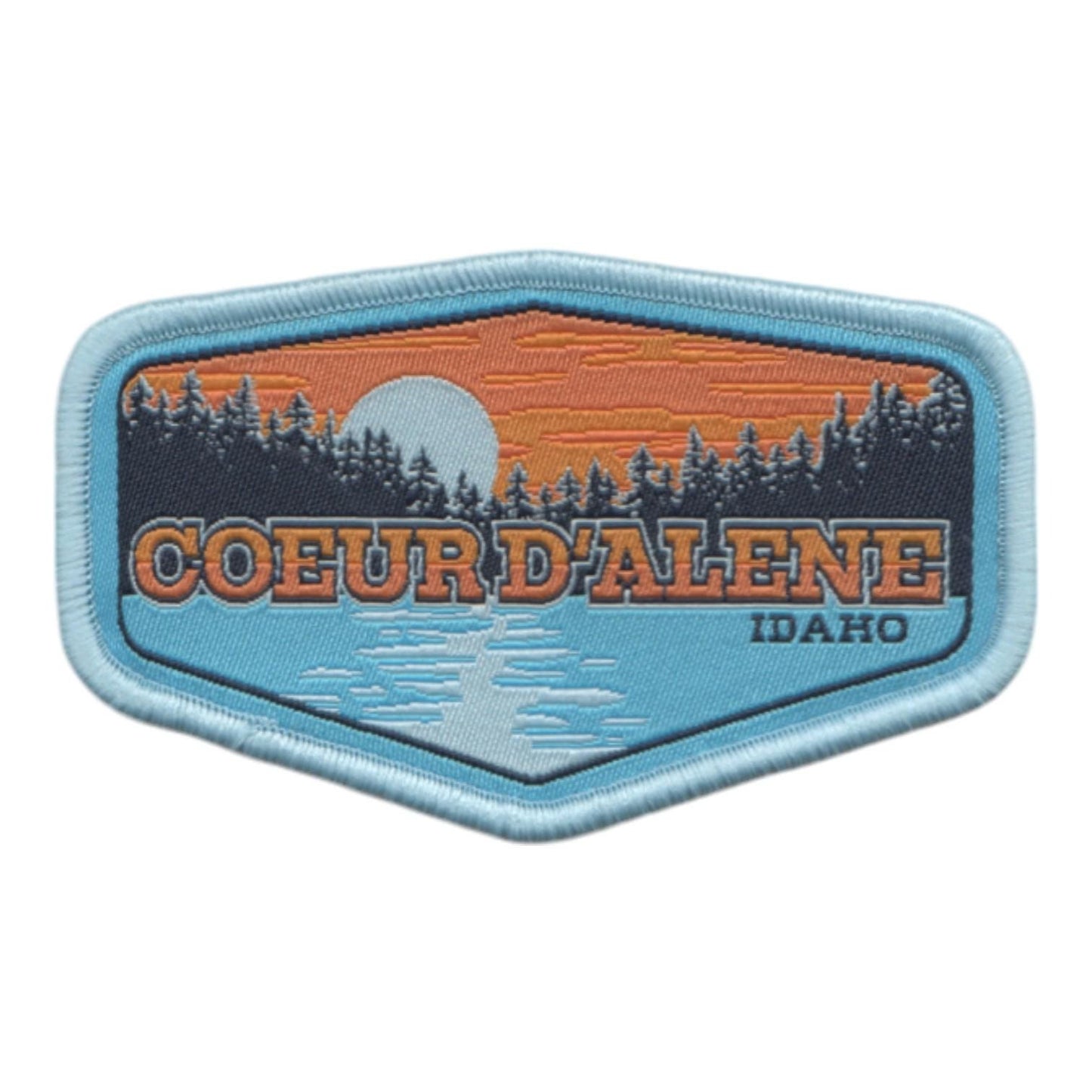 Idaho Patch – Coeur D'Alene ID Souvenir – Travel Iron On Applique CO Patch Embellishment 3.25" Woven Badge Emblem