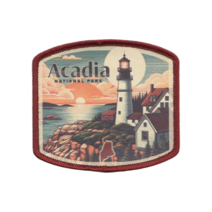 Maine Patch – Acadia National Park Travel Souvenir Patch 2.5" Iron On Sew On Embellishment