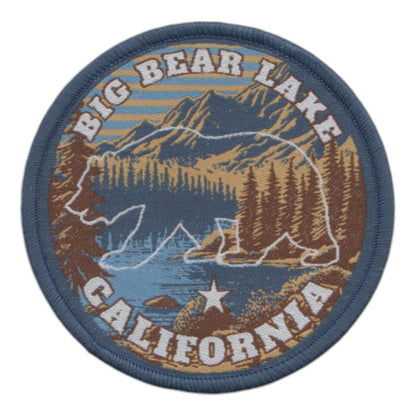 California Patch – Big Bear Lake CA Souvenir – Travel Iron On Applique CO Patch Embellishment 2.5" Woven Badge Emblem