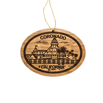 Wholesale Coronado CA Coronado Hotel Ornament Wood Souvenir