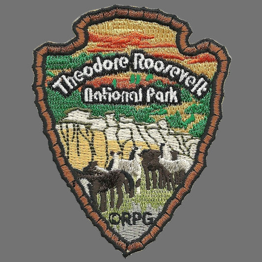 Theodore Roosevelt National Park - North Dakota Patch – Iron On Arrowhead ND Souvenir 3"