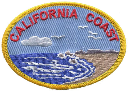 California Patch - California Beach - Ocean Coast Souvenir Badge Emblem Applique