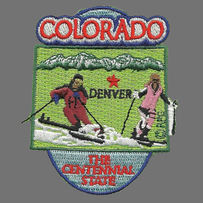 Colorado Patch – CO State Travel Patch CO Souvenir Embellishment or Applique 3" The Centennial State Denver Capital Mountains Skiing