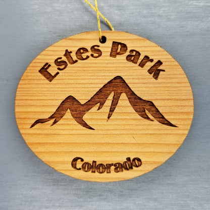 Wholesale Estes Park Ornament Wood CO Souvenir Mountains CO Rocky Mountains