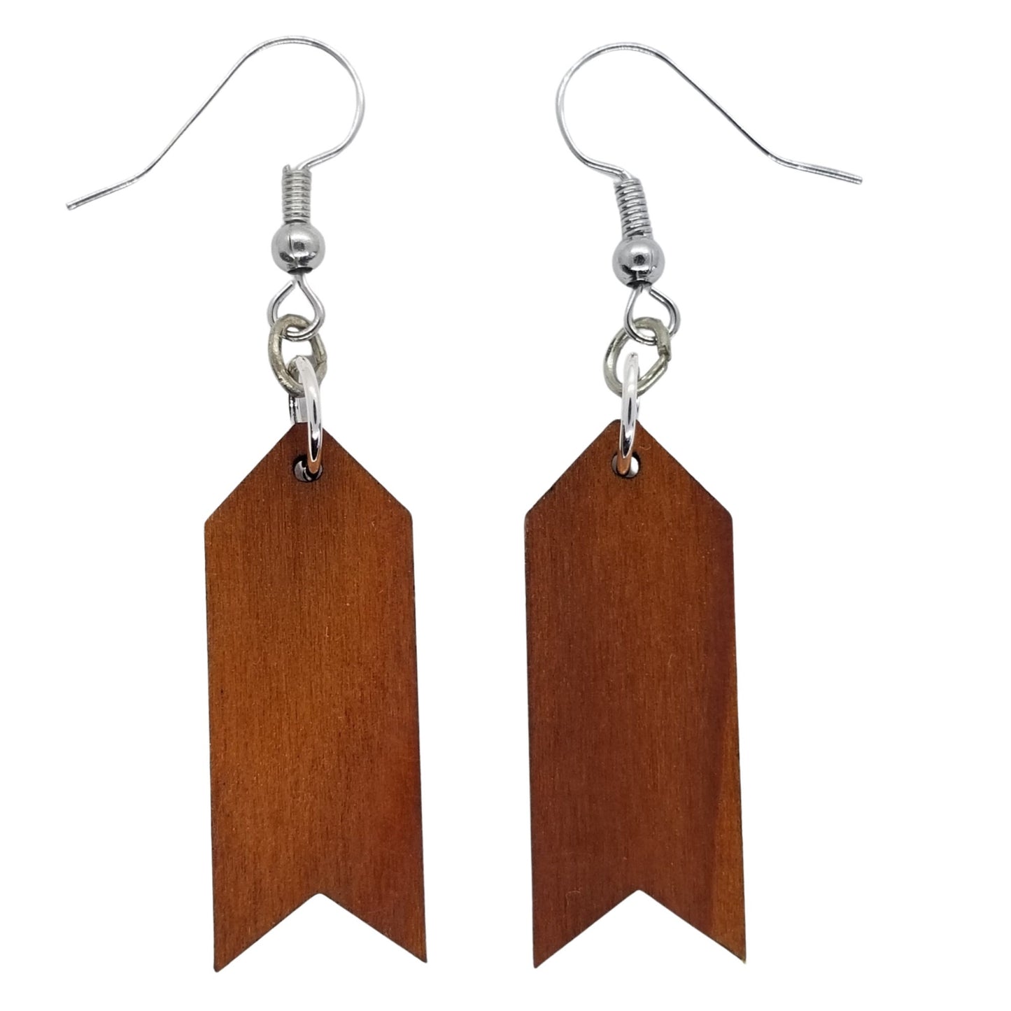 Redwood Earrings - Arrow Wood Earrings - California Redwood Dangle Earrings - CA Souvenir Keepsake - Wood Gift Women