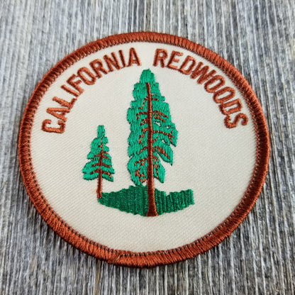 California Patch - Iron On California Redwoods - Redwood Trees Souvenir Badge Emblem