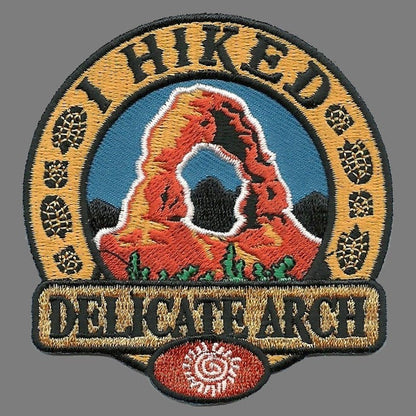 Utah Patch – I Hiked Delicate Arch – Arches National Park – Travel Patch Iron On – UT Souvenir Patch – Moab Utah – 2.75″ Travel Gift