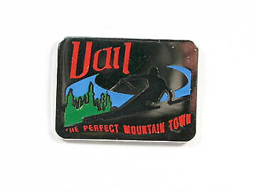 Vail Colorado Pin - CO Souvenir Hat Pin Lapel Ski Resort Travel Skiing Skier 1"