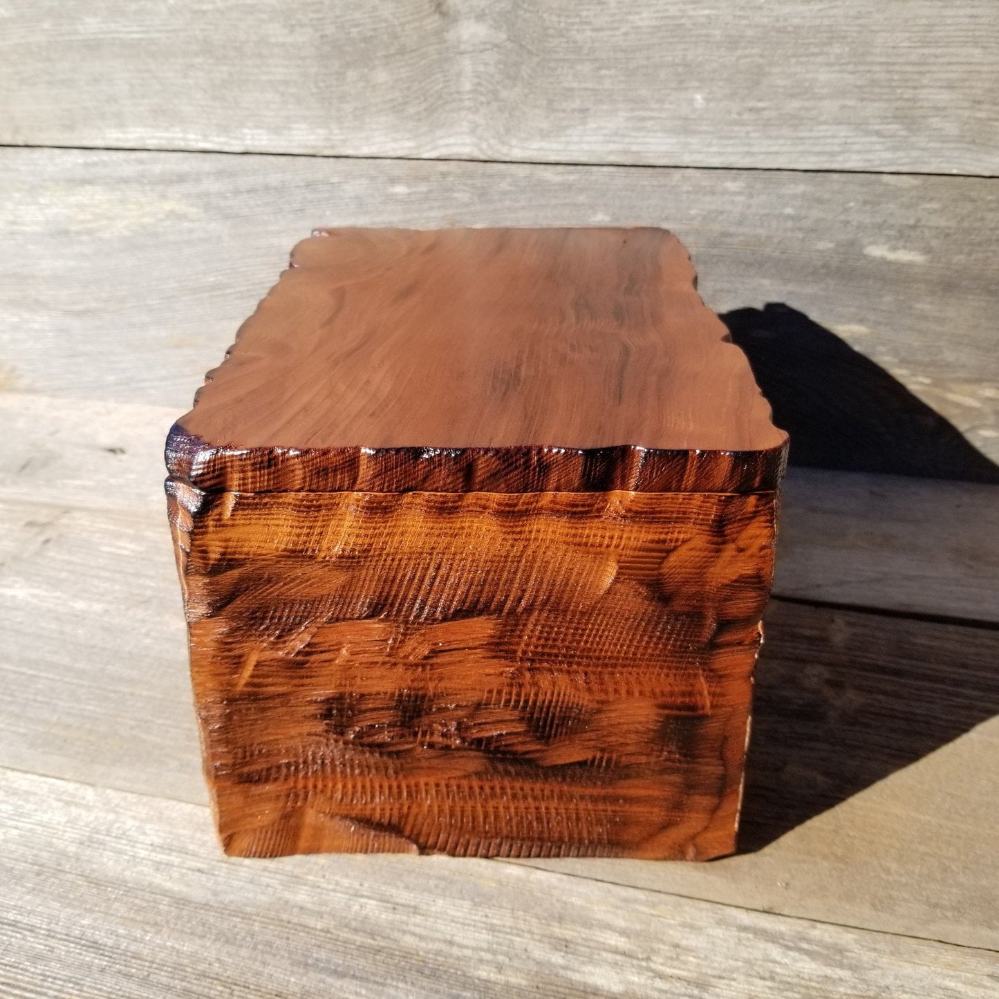 Wood Jewelry Box Redwood Handmade California Storage #432 5th Anniversary Gift Christmas Gift - Mother's Day Gift - Redwood Urn