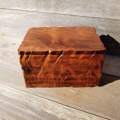 Wood Jewelry Box Redwood Handmade California Storage #432 5th Anniversary Gift Christmas Gift - Mother's Day Gift - Redwood Urn