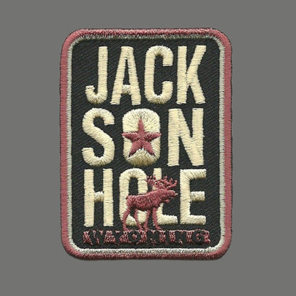 Wyoming Patch – WY Jackson Hole Patch - Travel Patch Iron On – Souvenir Patch – Applique – Travel Gift 2.5" Ski Mountain Resort