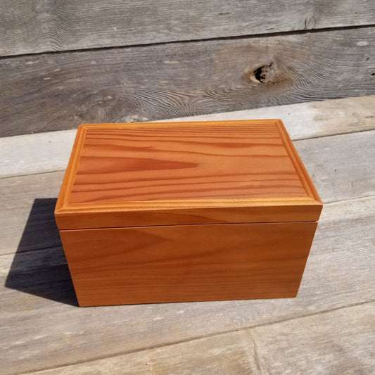 Wood Jewelry Box Redwood Handmade California Storage #276 5th Anniversary Gift Christmas Present - Stash Box - Memories Box