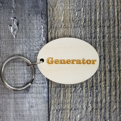 Generator Door Wood Keychain Key Ring Keychain Gift -  KC8127