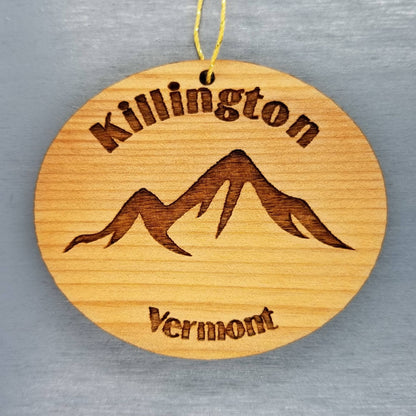 Wholesale Killington VT Ornament Wood Vermont Souvenir Mountains