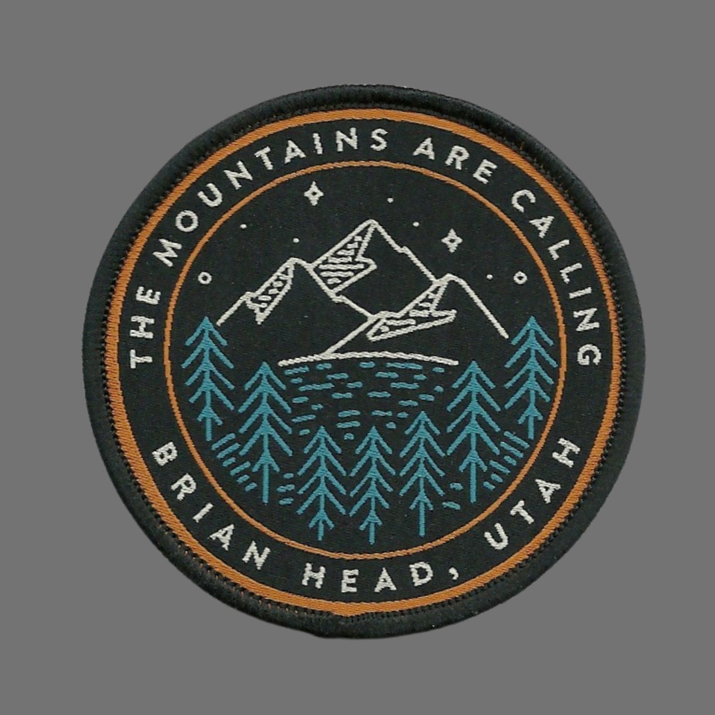 Brian Head Resort Utah Patch – Mountains Trees Travel Patch Iron On UT Souvenir Embellishment Applique – Travel Gift 3″ Ski Snowboard Biking