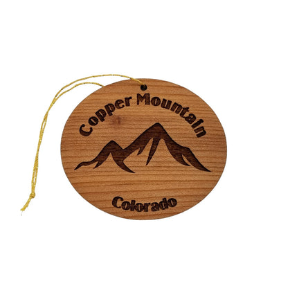 Copper Mountain Colorado Mountains Ornament Handmade Wood Souvenir