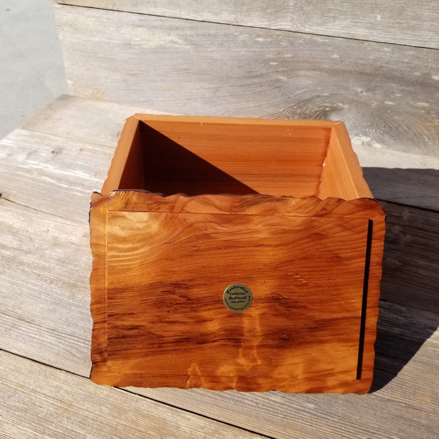 Wood Jewelry Box Redwood Handmade California Storage #432 5th Anniversary Gift Christmas Gift - Mother's Day Gift - Redwood Urn