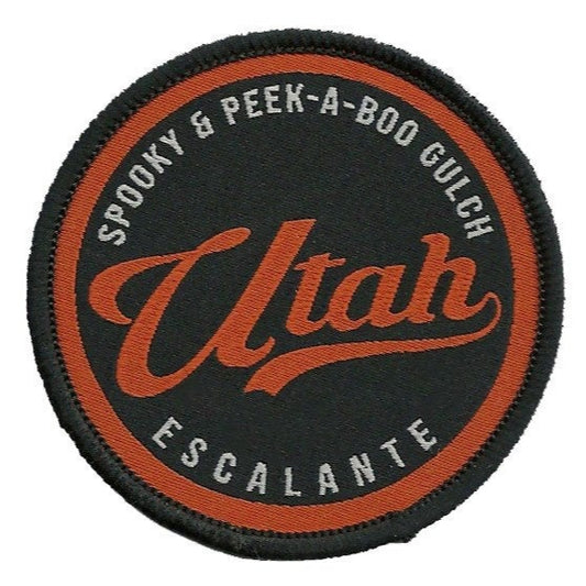 Utah Patch – UT Escalante Spooky Peek A Boo Gulch - Travel Patch – Souvenir Patch – Embellishment Applique –  2.5" Iron On