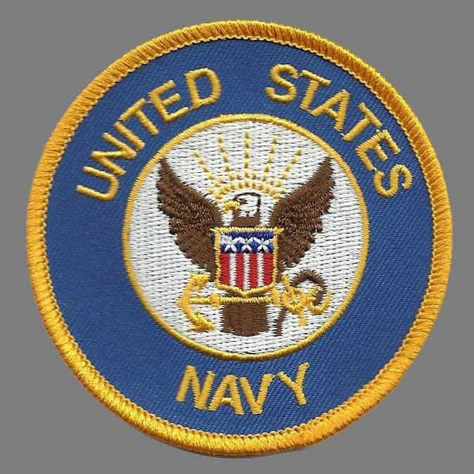 US Navy Patch Iron On Country Pride Patch US Military Patch Badge Emblem 3"