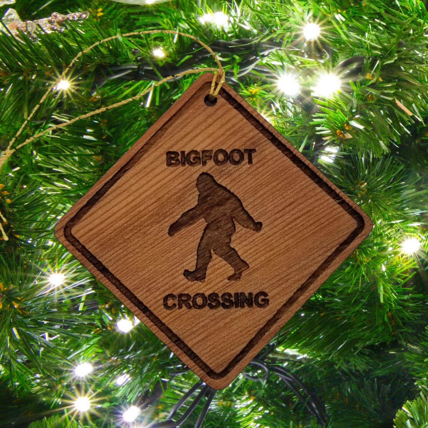 Wholesale Bigfoot Ornament - Bigfoot Crossing PNW Souvenir