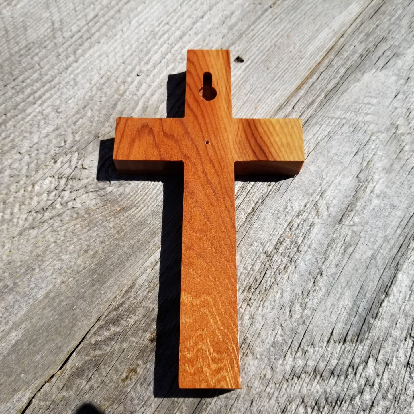 Wood Wall Cross - Wooden Cross - Redwood Cross - Cross 7 Inch - 3149 ASST