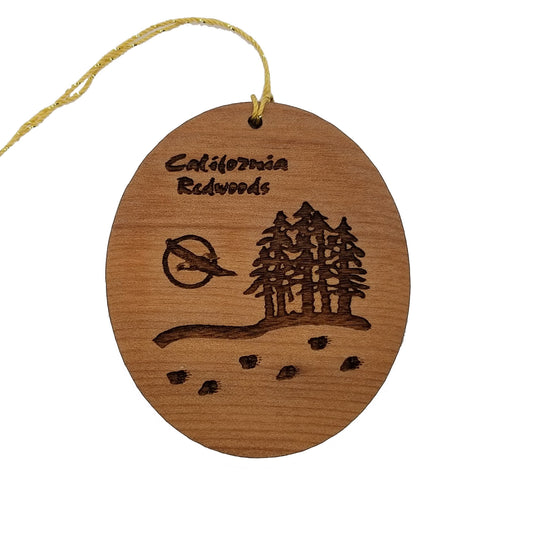 Wholesale California Redwoods Wood Ornament Flying Eagle Trees Forest Souvenir