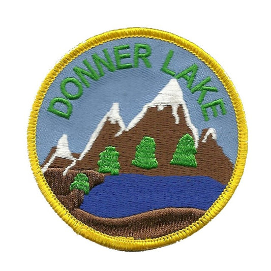 Donner Lake Patch - Iron On California Souvenir - Mountains Badge Emblem