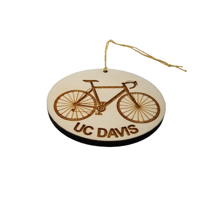 Chicago Illinois Wood Ornament - Mens Bike or Bicycle - Handmade Wood Ornament Made in USA Christmas Decor Windy City