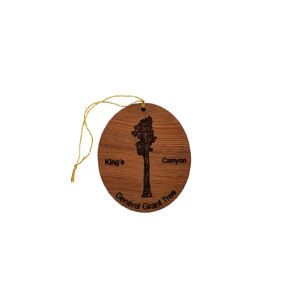 General Grant Tree King's Canyon National Park Redwood Ornament