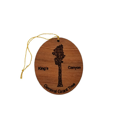 General Grant Tree King's Canyon National Park Redwood Ornament