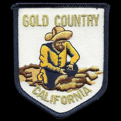 California Patch - Gold Country - Gold Miner Souvenir Badge Emblem Applique