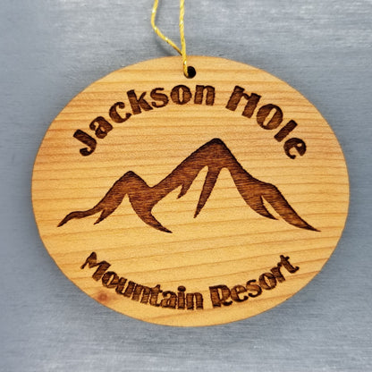 Wholesale Jackson Hole Ornament Wood Jackson Hole Mountain Resort Souvenir Wyoming