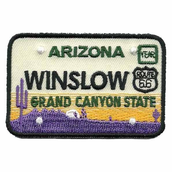 Winslow Arizona Patch – Iron On Grand Canyon State – AZ License Plate Travel Badge