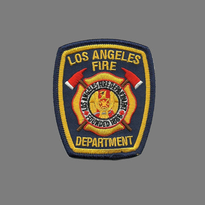 Los Angeles Patch - CA Souvenir - Fire Department Iron On Souvenir Badge Emblem Applique