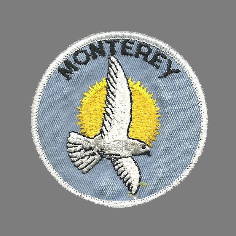 California Patch - Monterey Seagull - Iron On Monterey Souvenir Emblem Badge