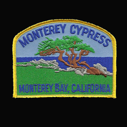 California Patch - Iron On Monterey Bay Cypress Tree Souvenir Badge Emblem