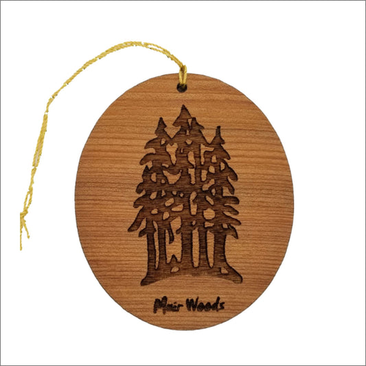 Muir Woods Ornament - National Park Souvenir - Christmas Ornament - Handmade