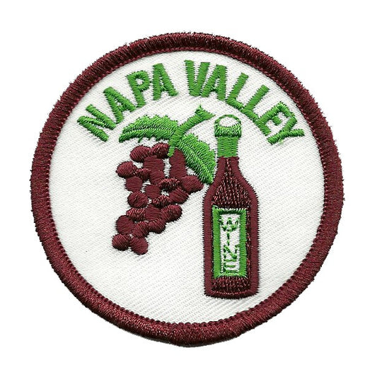 Napa Valley Iron On Patch - California Wine Souvenir Badge Emblem