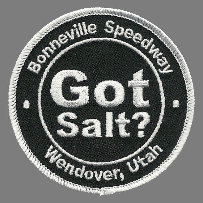 Bonneville Salt Flats – Utah Patch – Got Salt – UT Bonneville Speedway – Wendover Utah Souvenir – Travel Patch – Iron On – Applique 3"