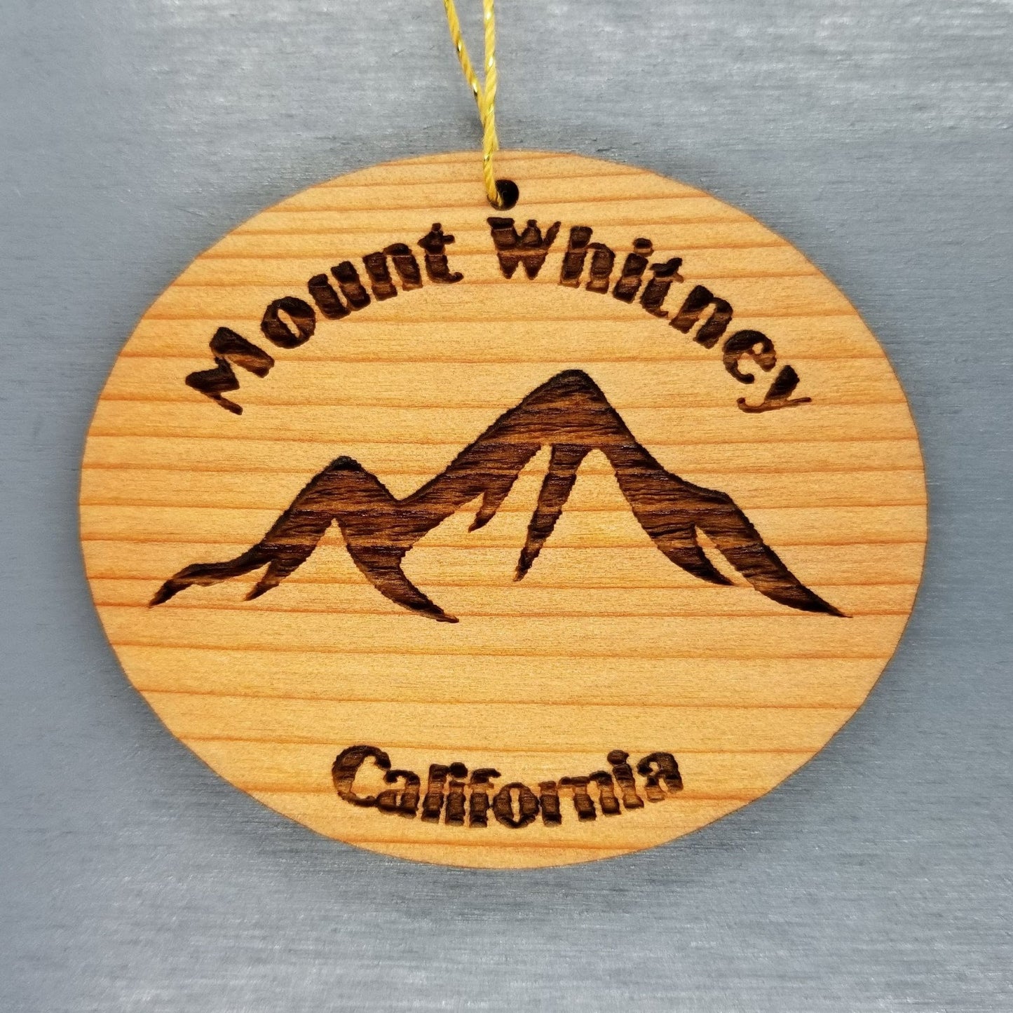 Wholesale Mount Whitney Ornament Wood Mt Whitney California Souvenir CA Mountains