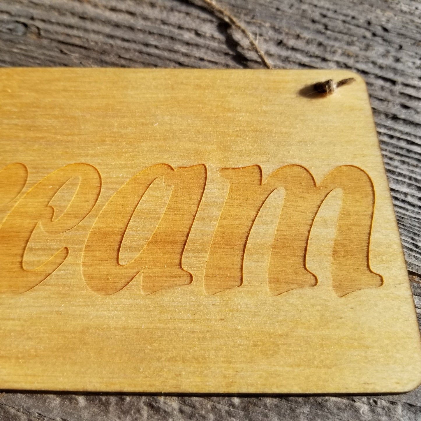 Inspirational Sign - Dream Sign - Rustic Decor - Hanging Wall Sign Indoor Sign - Office Sign - Inspiring Inspired Sign Encouragement Gift