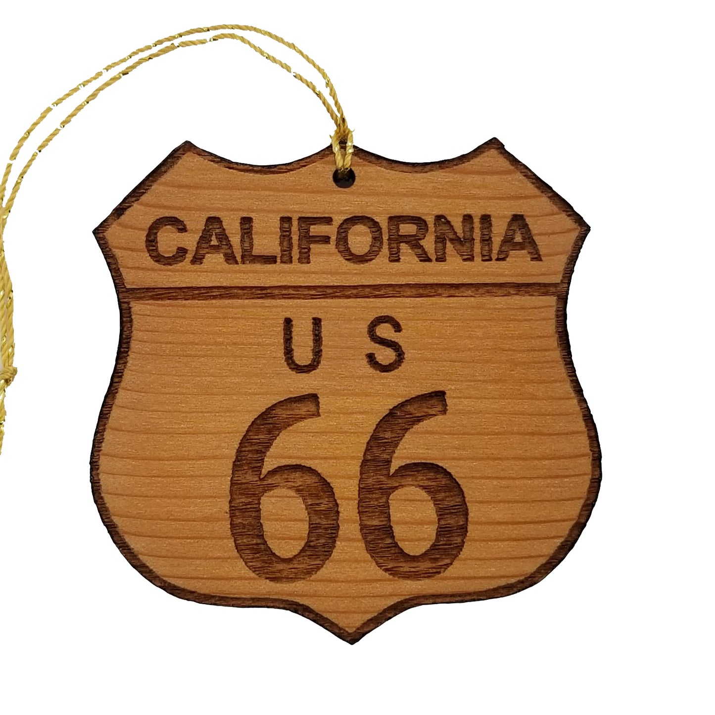 Route 66 Ornament - California Christmas - Road Sign