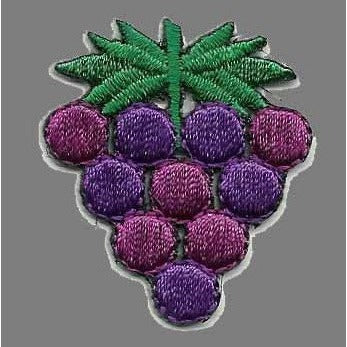 Grapes Bunch Iron On Patch – Cluster of Grapes – 1.5″ Craft Patch - California Grapes