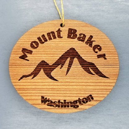 Wholesale Mount Baker Ornament Wood Washington Souvenir Mountains